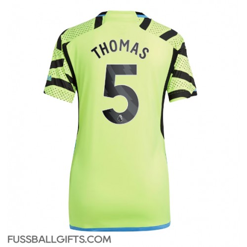 Arsenal Thomas Partey #5 Fußballbekleidung Auswärtstrikot Damen 2023-24 Kurzarm